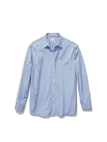 [KULE]THE HUTTON OVERSIZED SHIRT - ROYAL BLUE