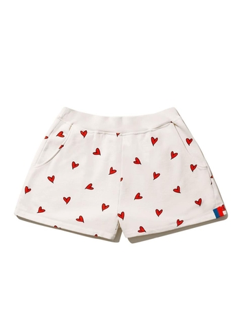 [KULE]THE ALL OVER HEART SHORTS - CREAM