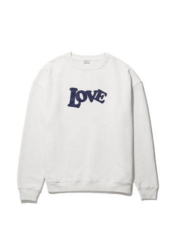 [KULE]THE OVERSIZED 70S LOVE SWEATSHIRT - CREAM