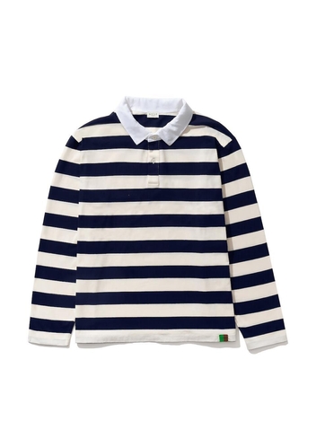 [KULE]THE MENS RUGBY - CREAM/NAVY