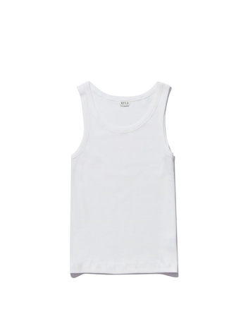 [KULE]THE RIBBED LEN - WHITE