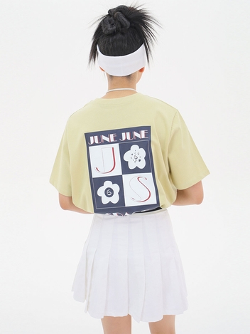 Flower Board Boxy-T_Light Khaki
