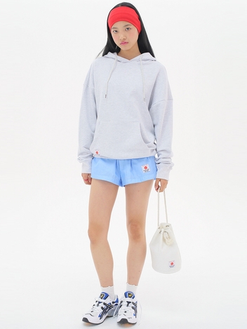 Flower Boxy Hood_Light Grey