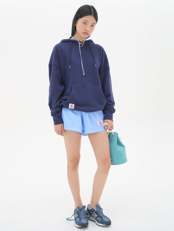 Flower Boxy Hood_Navy