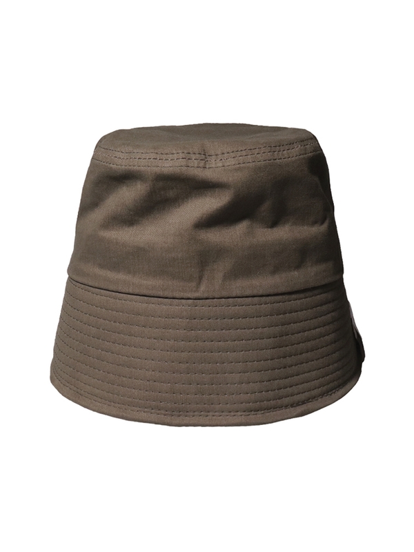 BASIC SOFT COTTON KHAKI BUCKET HAT