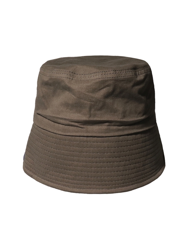 BASIC SOFT COTTON KHAKI BUCKET HAT