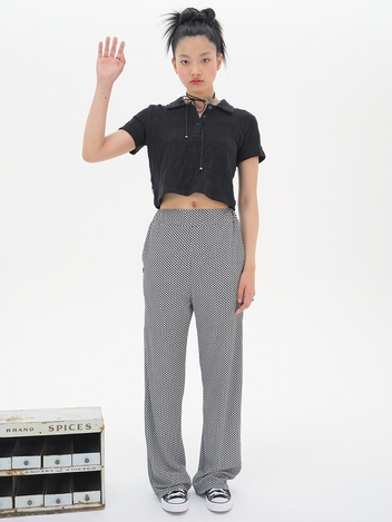 Bubble Banding Pants_Black