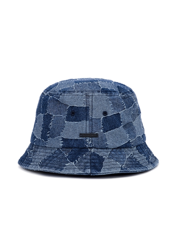 BBD Patchwork Denim Bucket Hat (Blue)