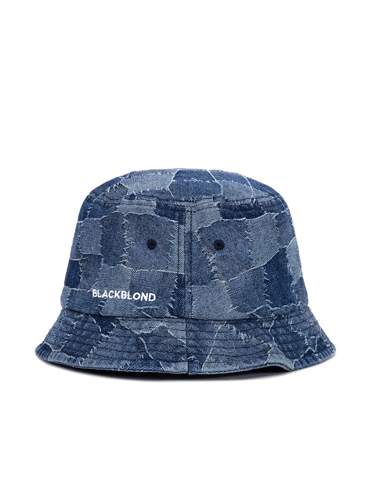 BBD Patchwork Denim Bucket Hat (Blue)