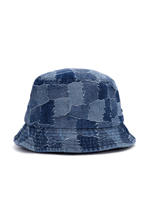 BBD Patchwork Denim Bucket Hat (Blue)