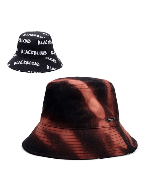 BBD Horizon Bleached Reversible Plate Bucket Hat (Black)