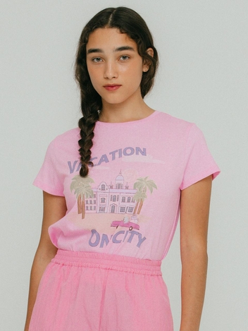 Vacation On City Graphic T-Shrits VC2333TS006M