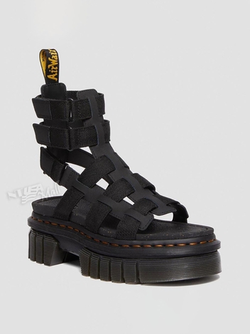 닥터마틴 NA 리키 가죽 글래디에이터 샌들 30577001 DR. MARTENS RICKI LEATHER PLATFORM GLADIATOR SANDALS