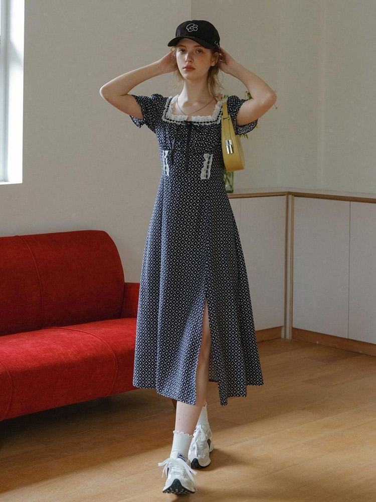 Cest_Vintage square split dress