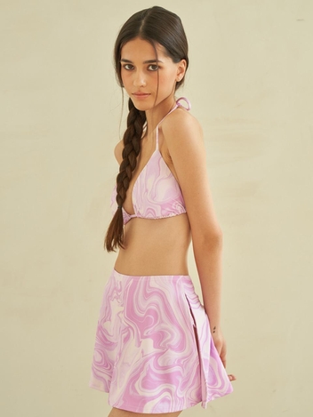 marbling skirt_pink