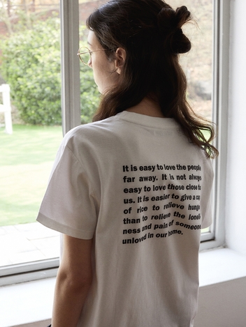 NOT DREAMERS LETTERING T-SHIRT_WHITE