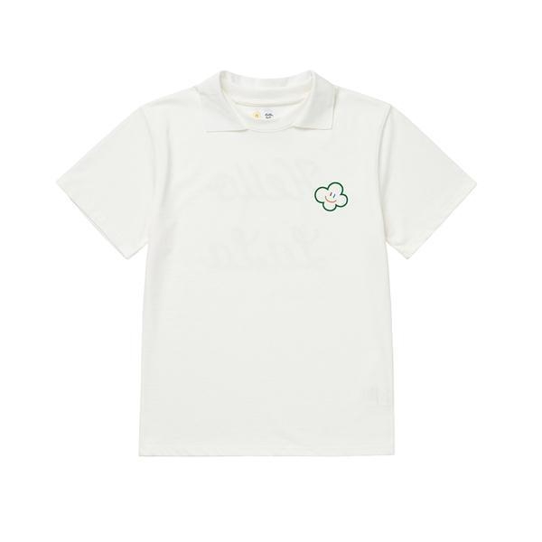 Hello LaLa New PK T-Shirts (헬로 라라 뉴 카라 티셔츠) [White]