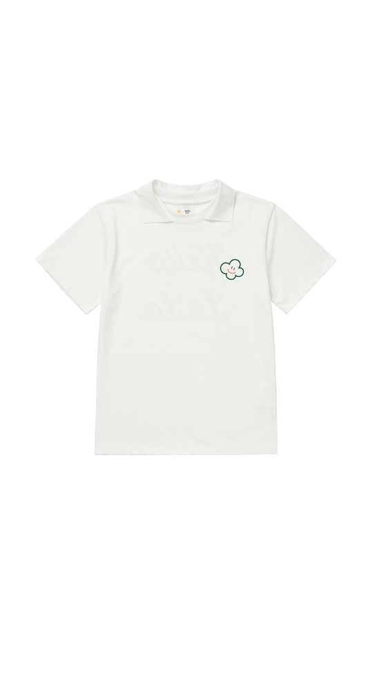 Hello LaLa New PK T-Shirts (헬로 라라 뉴 카라 티셔츠) [White]