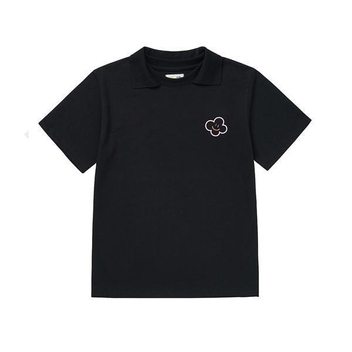 Hello LaLa New PK T-Shirts (헬로 라라 뉴 카라 티셔츠) [Black]