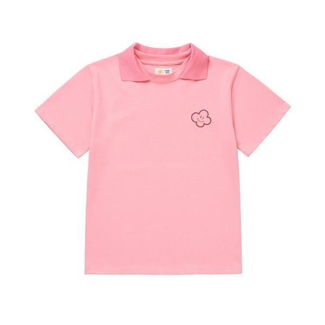 Hello LaLa New PK T-Shirts (헬로 라라 뉴 카라 티셔츠) [Pink]