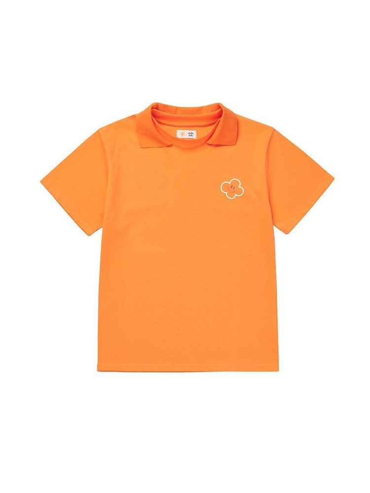 Hello LaLa New PK T-Shirts (헬로 라라 뉴 카라 티셔츠) [Orange]