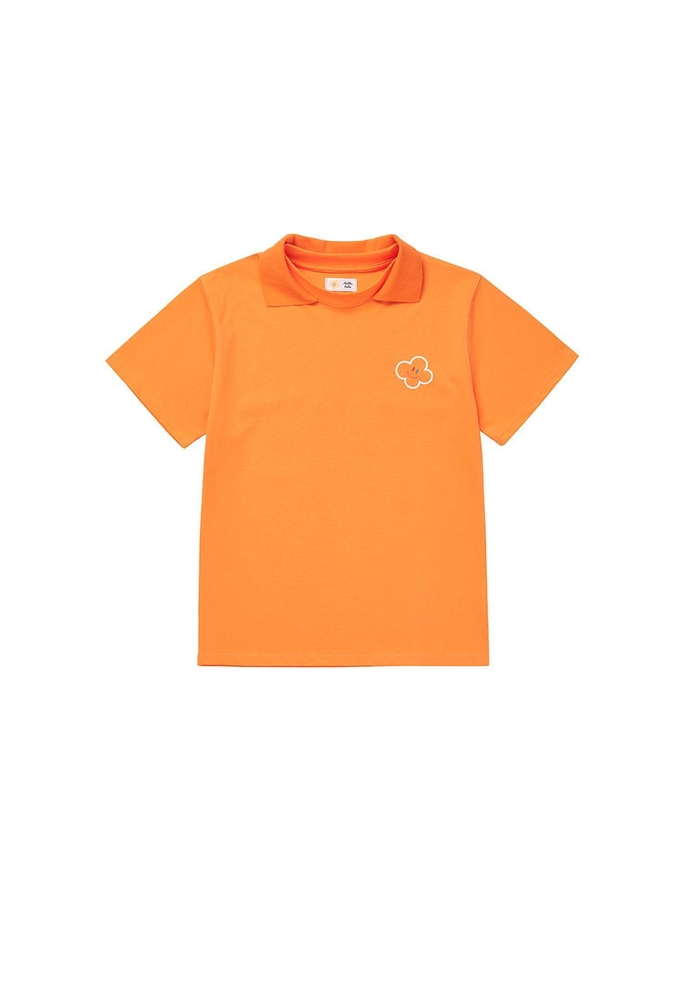 Hello LaLa New PK T-Shirts (헬로 라라 뉴 카라 티셔츠) [Orange]