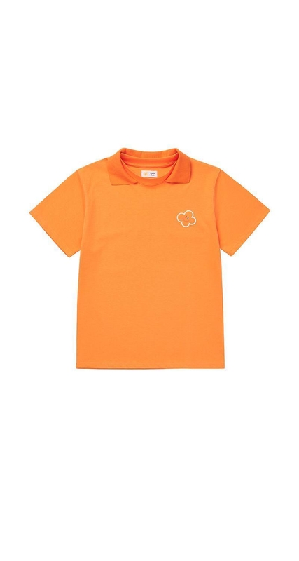 Hello LaLa New PK T-Shirts (헬로 라라 뉴 카라 티셔츠) [Orange]