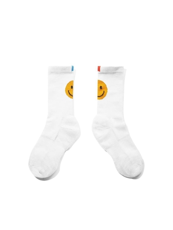 [KULE]The WomenS Happy Face Sock - White
