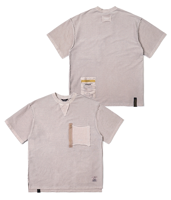 23 INSIDEOUT PIGMENT OVERSIZED T-SHIRTS BEIGE