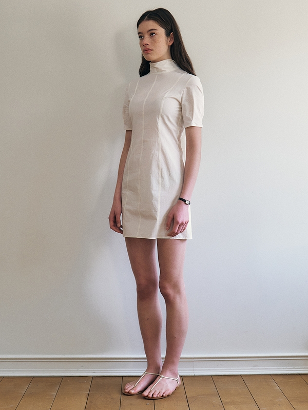 Rose_Cotton Mini Dress_White