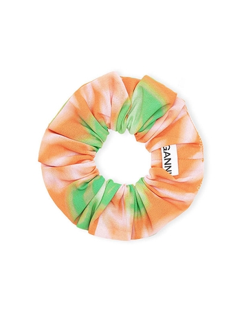 가니 프린트 라이트 크레페 스크런치 860 - VIBRANT ORANGE 