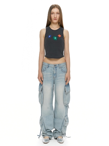 CARGO DENIM PANTS