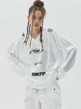 MESH MIX JERSEY TOP / WHITE