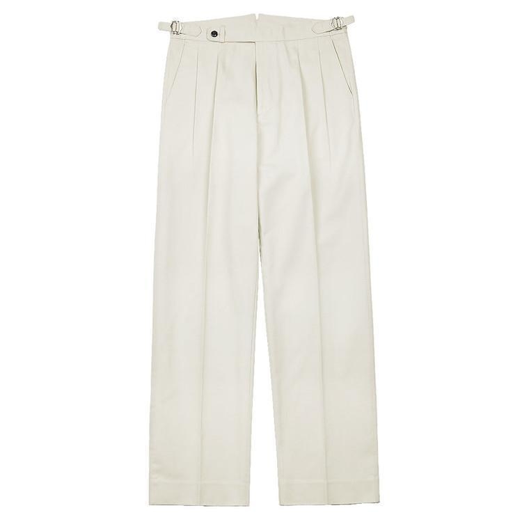 Reve Cotton Washed Trousers (Ivory)