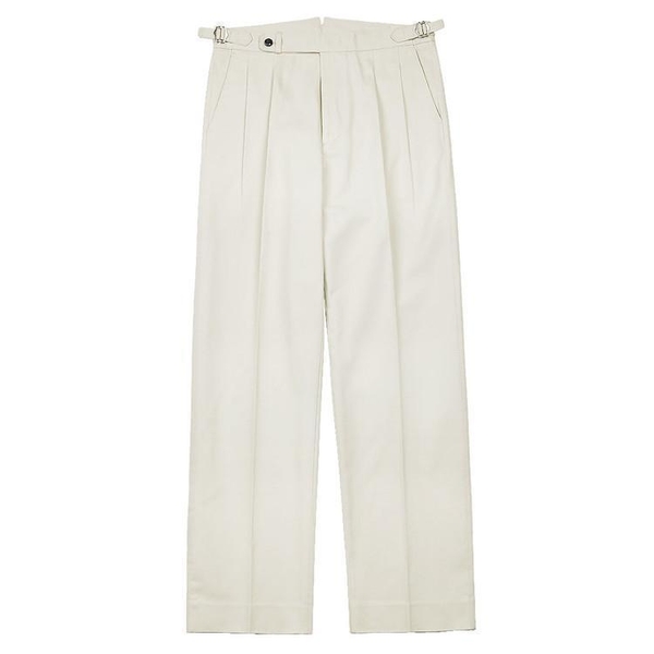 Reve Cotton Washed Trousers (Ivory)