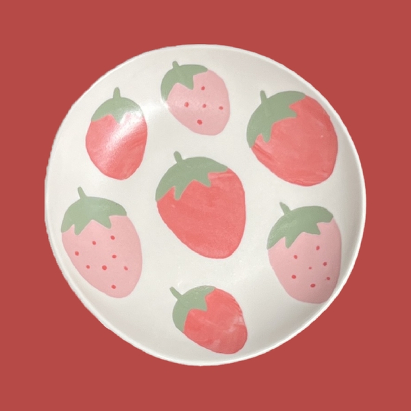 Fruits palette plate(딸기)