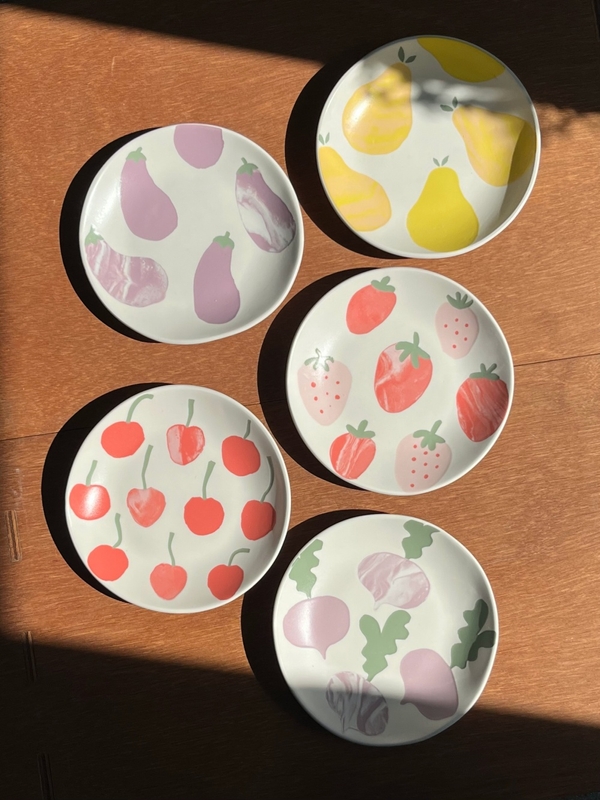 Fruits palette plate(딸기)