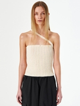 STRAP BUTTON TUBE TOP_IVORY