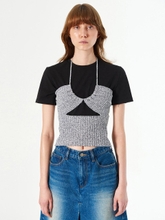 HALTER KNIT TUBE TOP_BLACK