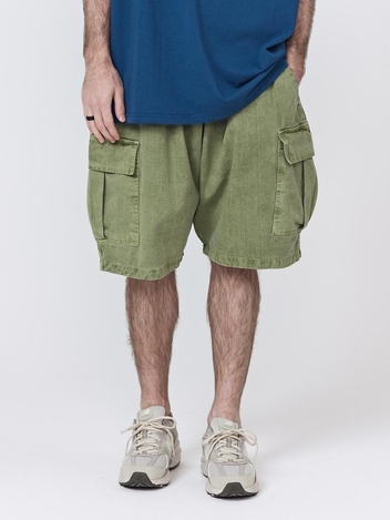 CB PIGMENT CARGO SHORTS (KHAKI)