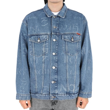 디몬트 23 S/S 마틴로즈 남성 로고 프린팅 데님 자켓(블루) CMRSS23 201 BLUESTREETNAMES