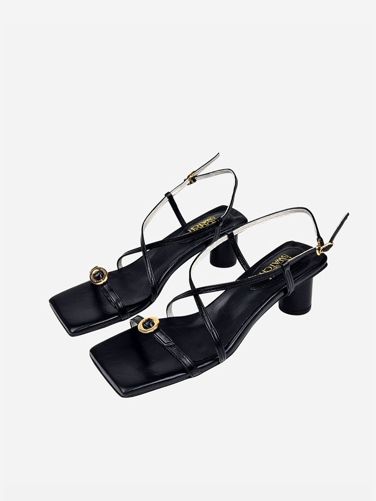 X LOGO SANDAL_BLACK/RSS08BK