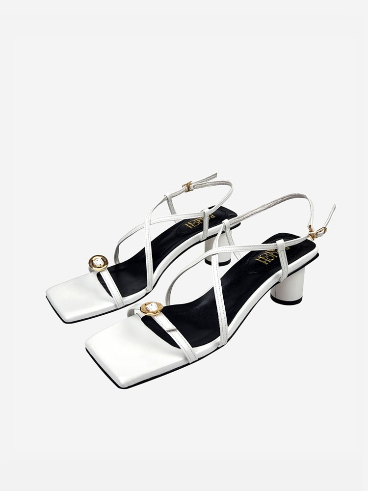 X LOGO SANDAL_WHITE/RSS08WH