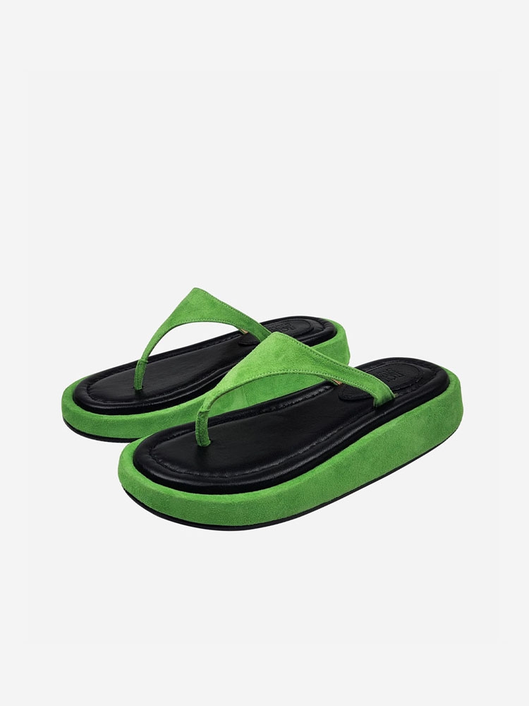 TT PLATFORM FLIP-FLOP_YELLOW GREEN/RSS11GN