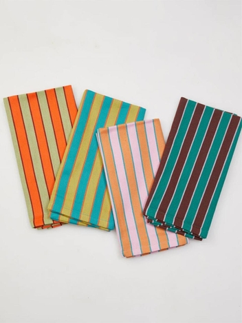 NAPKINS STRIPE TABLETOP COLLECTION 4colors