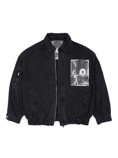 BBD The Apparition Zip Up Denim Jacket (Black)