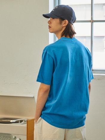 피그먼트 티셔츠 블루