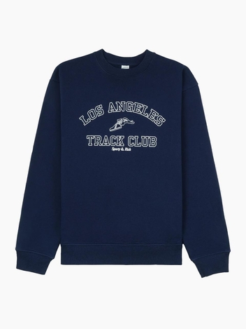 스포티앤리치 트랙 클럽 로고 맨투맨 CR656 NAVY