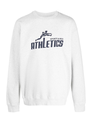 스포티앤리치 웰니스 아이비 로고 맨투맨 CR672 Heather Gray