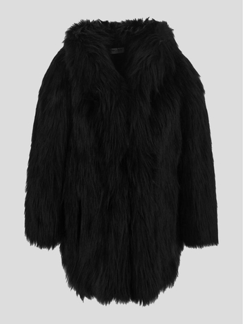 Saint Laurent Black Short Faux Fur 704311Y4F701000